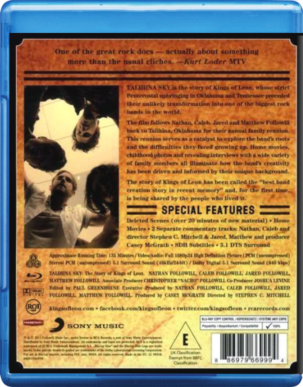 Kings Of Leon / Talihna Sky - The Story Of Kings Of Leon (Blu-ray)