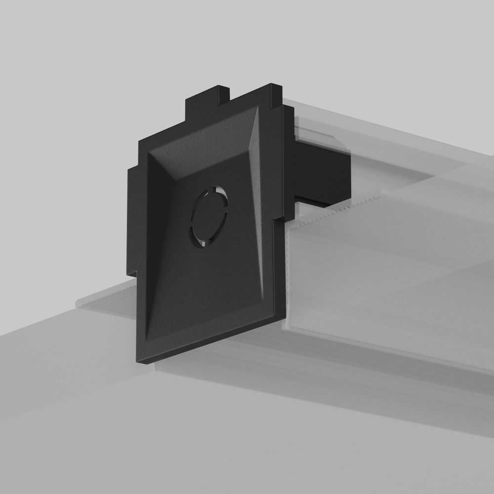 Комплект заглушек к встраиваемому шинопроводу Maytoni Radity 2шт TRA084EC-12B