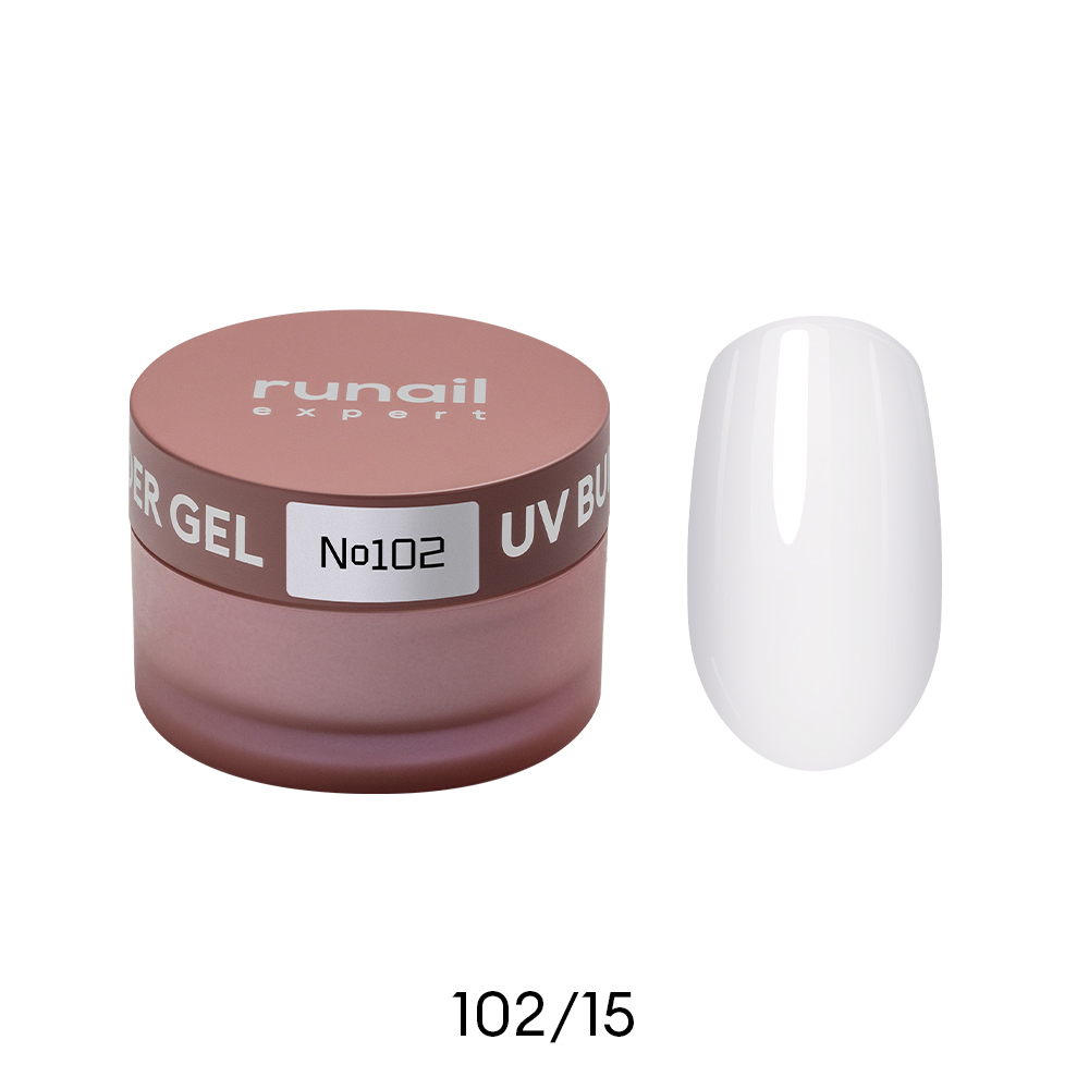 Гель моделирующий UV BUILDER GEL Runail Expert №102, 15г банка