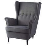 Кресло для отдыха ТОЙВО, тёмно-серый, 82*96*101 см, рогожка