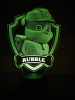 Ночник "Щенячий патруль Крепыш (Rubble)"