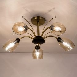 Citilux Комета CL108155 Люстра потолочная Бронза Венге