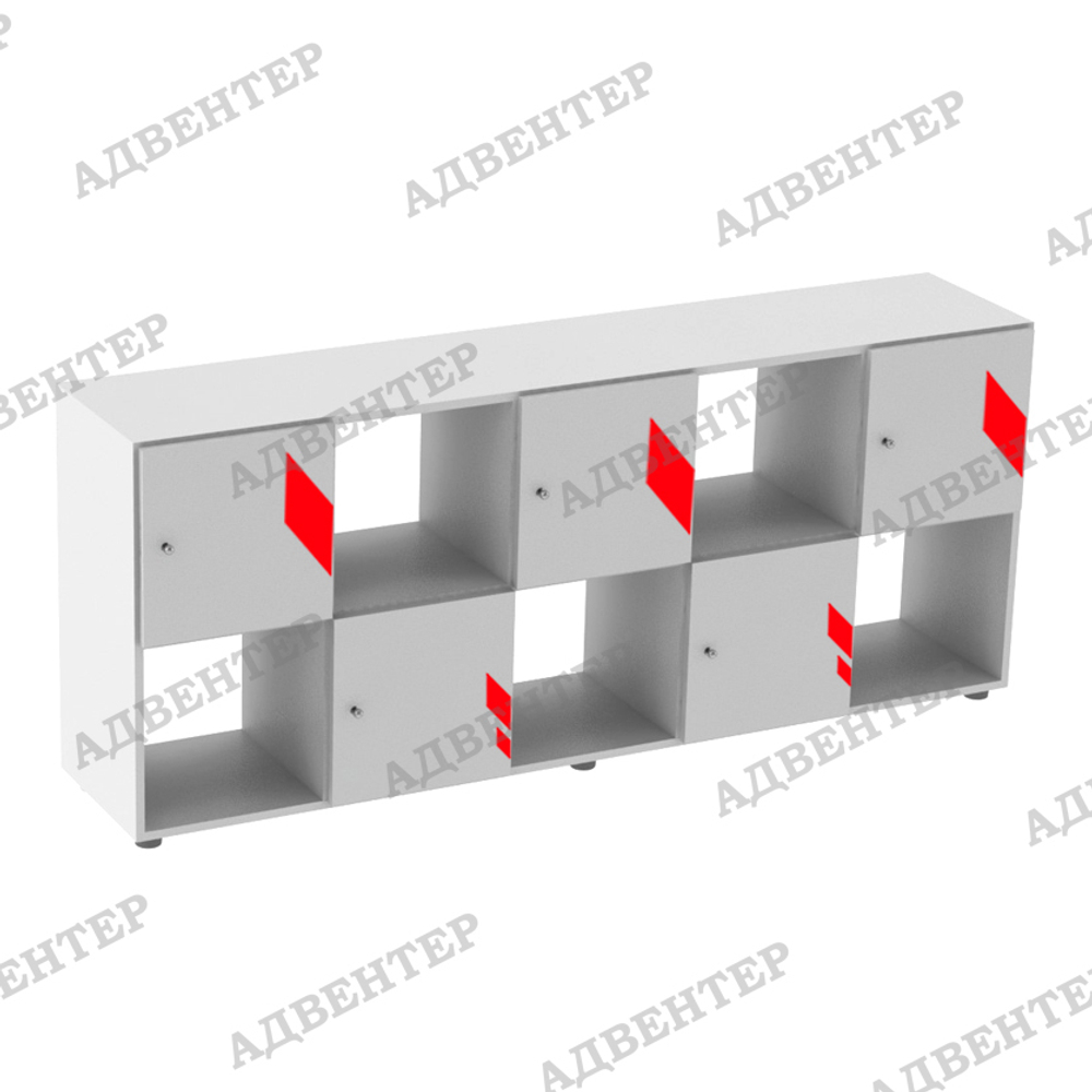 белый двусторонний УНИКАЛЬНОЕ ПРЕДЛОЖЕНИЕ. Нанесение орнамента "Точка роста" на фасады.