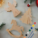 Набор заготовок для творчества из дерева, 3шт