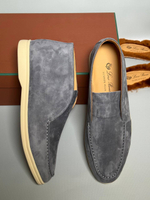 Лоферы серые Loro Piana