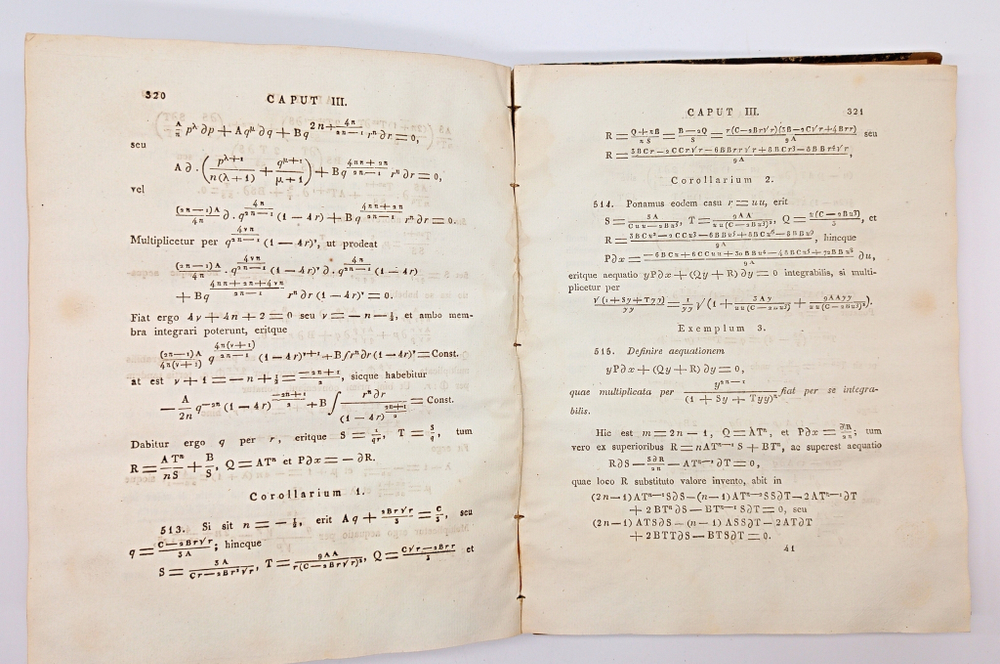 "Интегральное исчисление (Institutiоnum Сalсuli Intеgrаlis) Том 1". Эйлер Леонард (Leonhаrdi Еuleri). 1824 г.