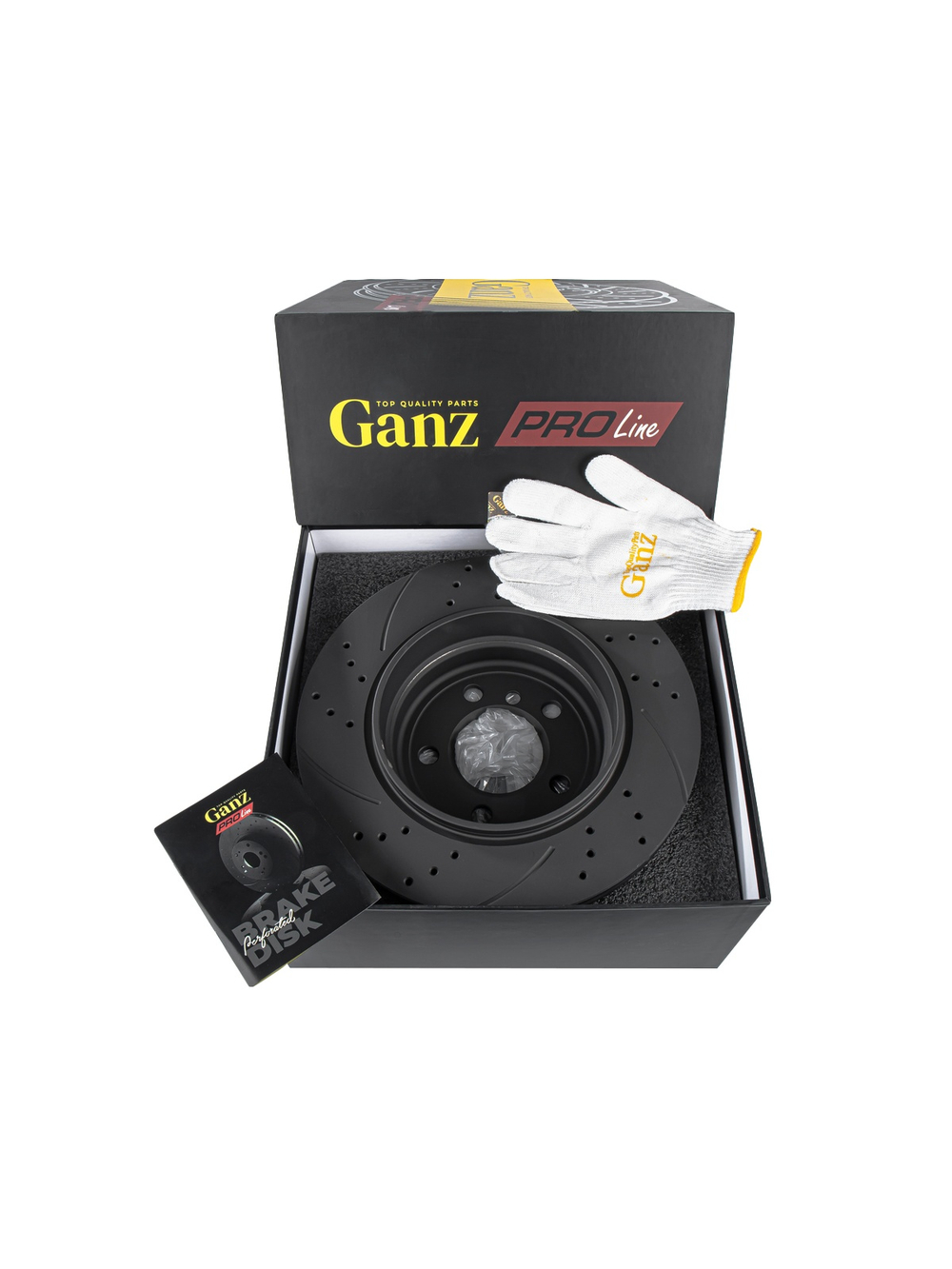 Диск тормозной задний перфорированный PRO-LINE с покрытием комплект BMW X3-E83 03-11 GANZ GIJ06203S