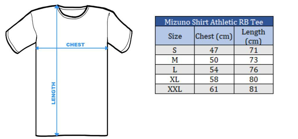 Mizuno T-shirt Athletic RB Tee tidepool