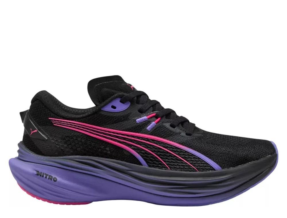 Кроссовки для бега женские Puma Deviate Nitro 3 Digitokyo W Черно-Фиолетовые