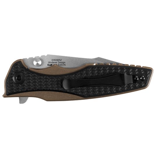 Складной нож Zero Tolerance 0393BRZ c клинком из стали CPM-S35VN, рукоять титан / G10