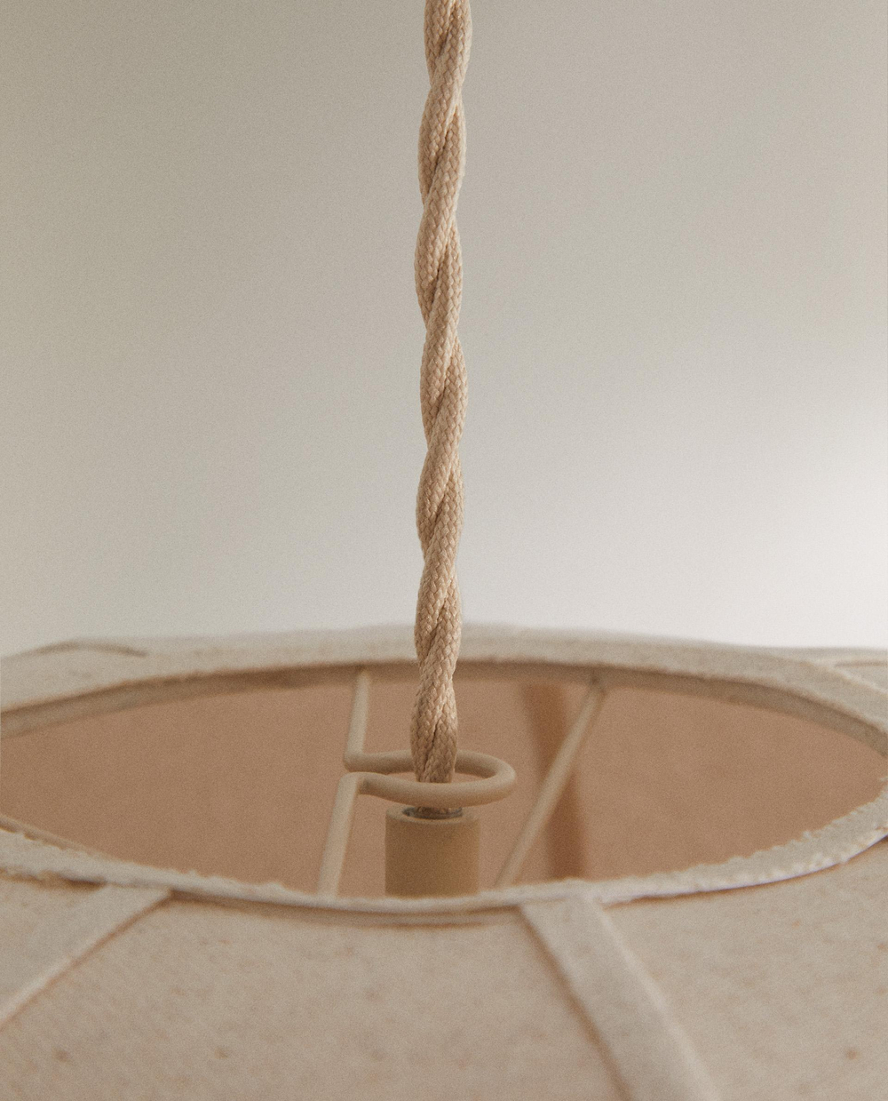 Zara Home Потолочный светильник, цвет экрю, 24.5 см