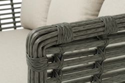 "Валенсия" диван из искусственного ротанга трехместный, цвет серый