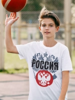 Футболка с гербом России