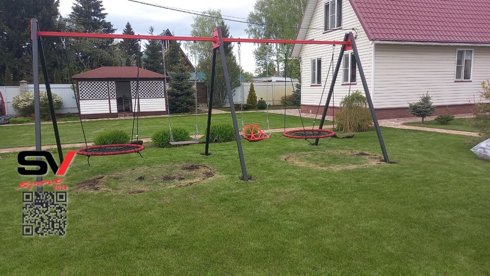 Монтаж уличных качелей Sv Sport Maxi х 2