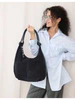 сумка большая через плечо шоппер натуральная замша