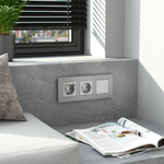 Рамка на 3 поста AluMax (алюминий)