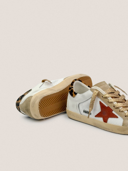 Super Star in nappa leather and mesh with suede star and pony skin heel tab