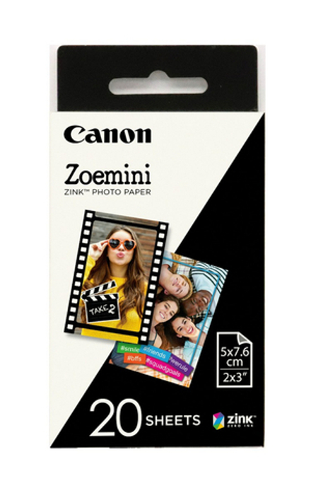 Фотобумага Canon ZINK ZP-2030 для Zoemini  5x7.6 см 20 листов