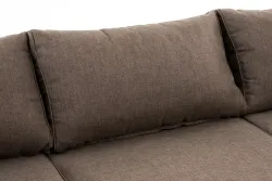 "Лунго" трансформирующаяся лаунж-зона из искусственного ротанга (гиацинт), цвет коричневый