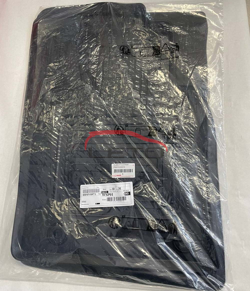 Коврики салона резиновые черные PW210-33010 PW21033010