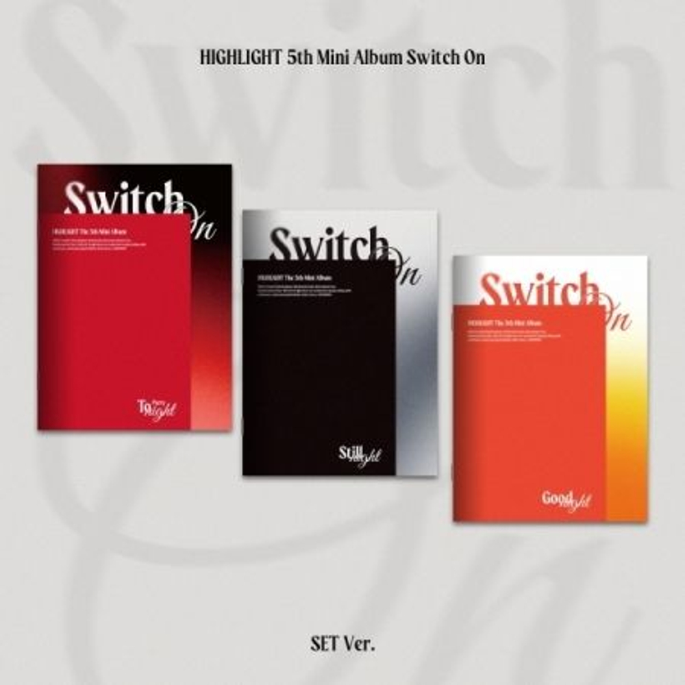 Альбом HIGHLIGHT - SWITCH ON 5th Mini Album 3 Version SET