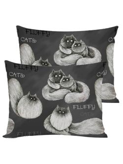 Постельное белье поплин Сказка "Fluffy" евро Наволочка 50х70 см 2 шт Простынь на резинке 180x200 см Пододеяльник 200x215 см