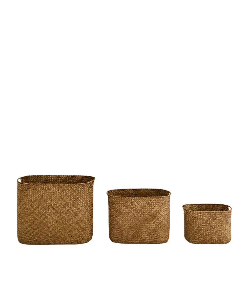 Zara Home Корзина из ротанга, цвет бежевый, 35 см