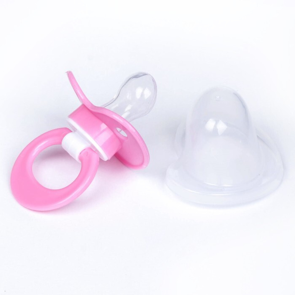 Пустышка силиконовая ортодонтическая с колпачком, от 0 мес., цвет розовый 2300145