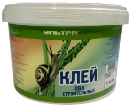 Клей ПВА строительный 1кг по 12 Химгест
