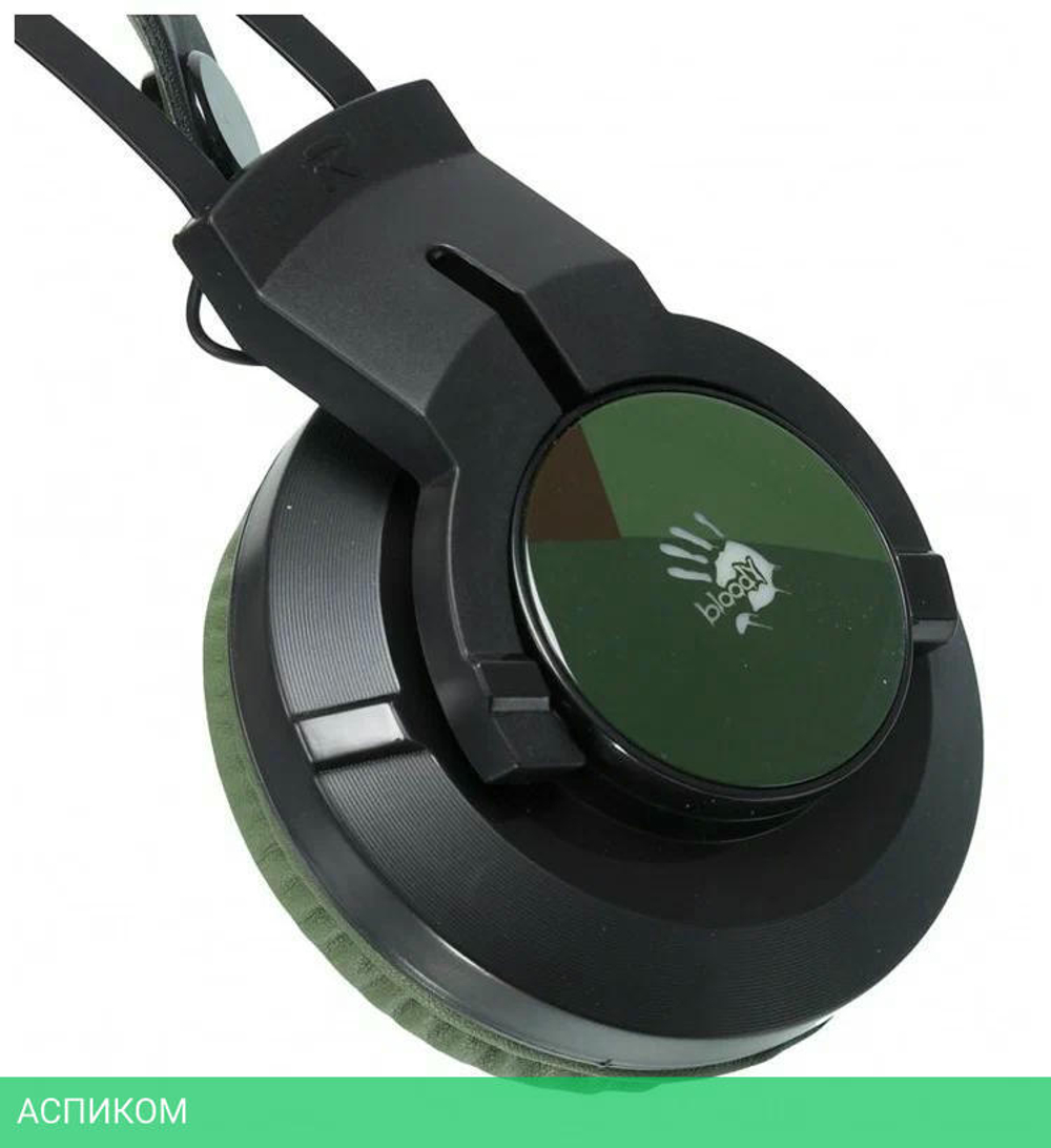 Наушники A4Tech Bloody J450 черный/зеленый