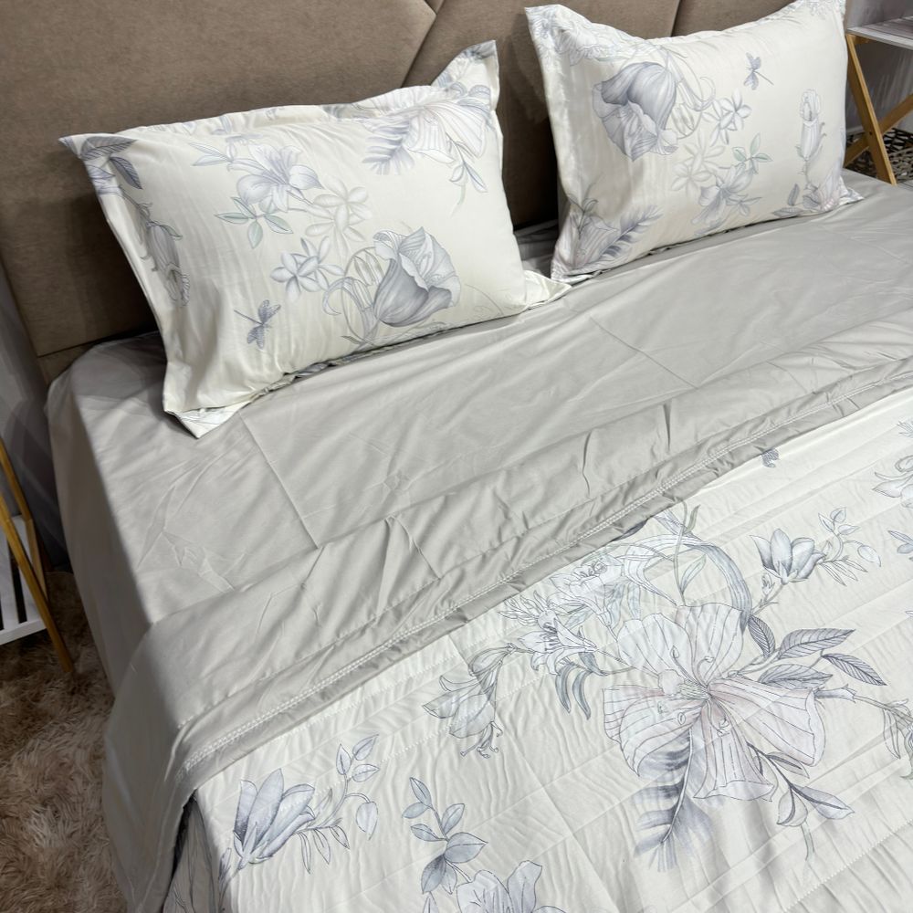 КПБ Кит С Одеялом МУН ШЕЛК 2сп АКЦИЯ !!! (от 10шт цена 5900тн)