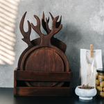 Разделочные доски из сибирского кедра 3 шт. в ящике. RDN29