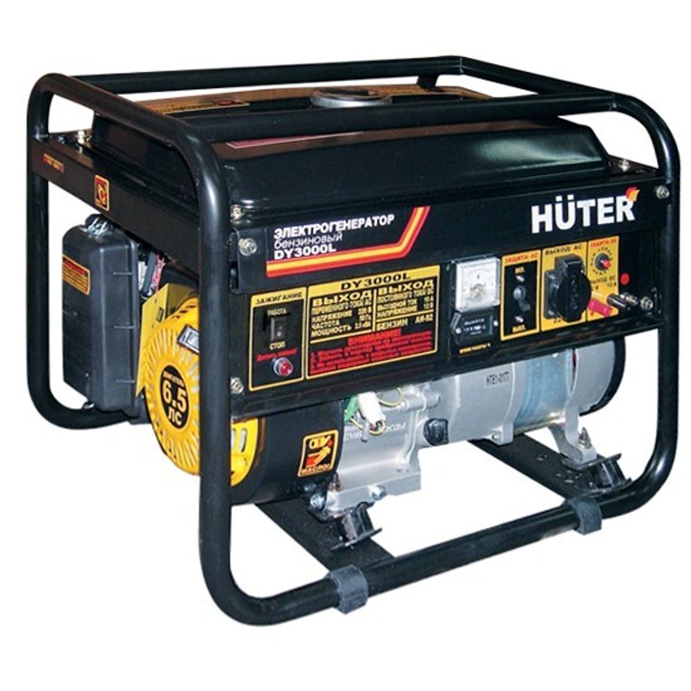 Генератор Бензиновый DY3000L Huter