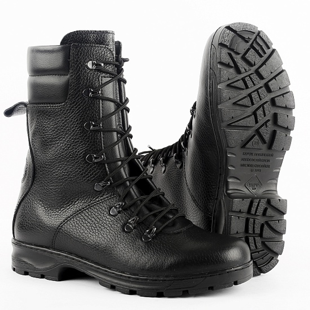 Берцы демисезонные ДОФ 5025-01 уставные из хромовой кожи