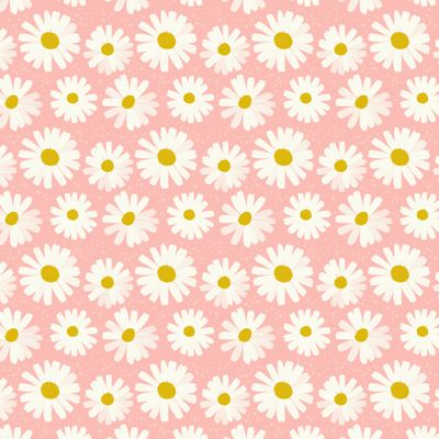 Ромашки на розовом