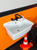 Пластиковая техническая раковина MAXIMUS WHITE