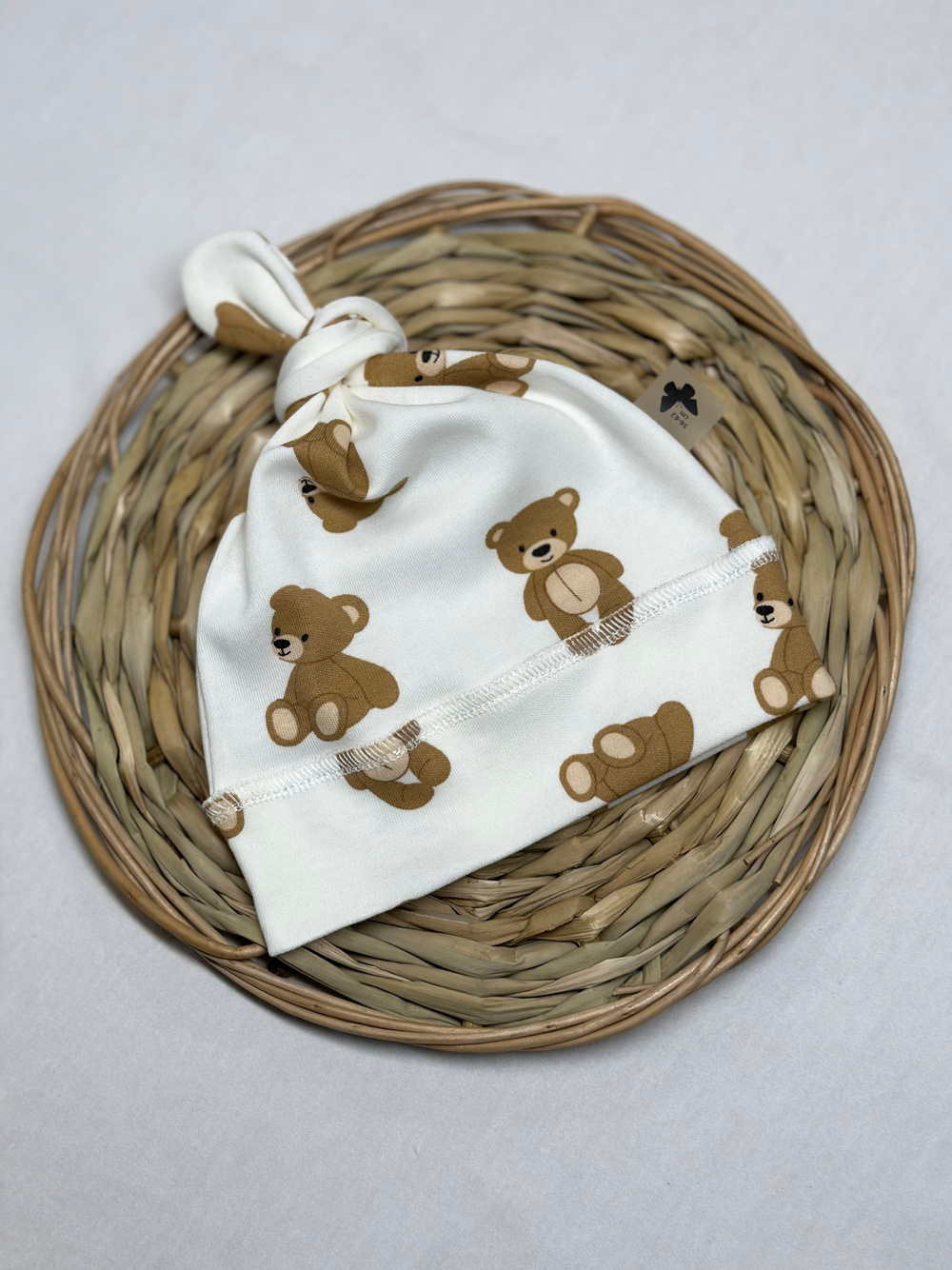 Набор "Мишутка" (Пеленальный кокон + Шапочка Узелок + Непромокаемая пеленка)