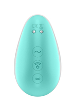 Вакуумный стимулятор клитора Satisfyer Pixie Dust, силикон, зеленый, 9,4 см