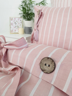 Постельное белье 2 спальное евро Grazie home D'Or пудровое