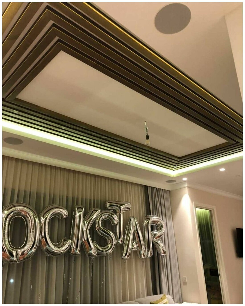 Потолочно-стеновые рейки с подсветкой из Сосны 60х40мм