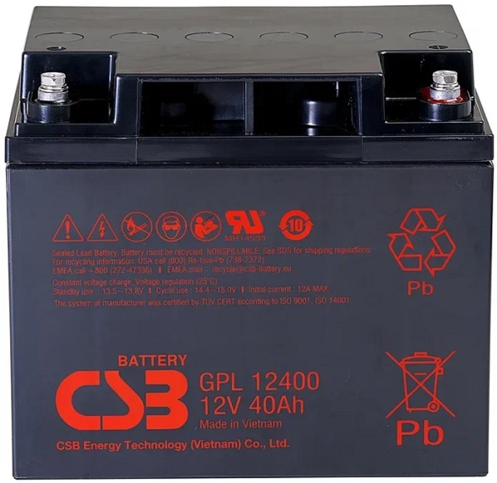 Аккумулятор  CSB GPL12400