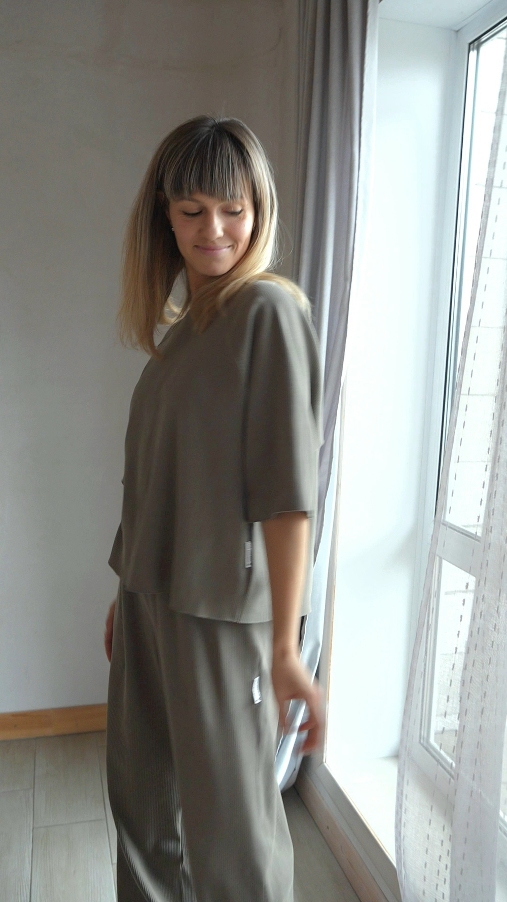 Футболка "дымчатая оливка"