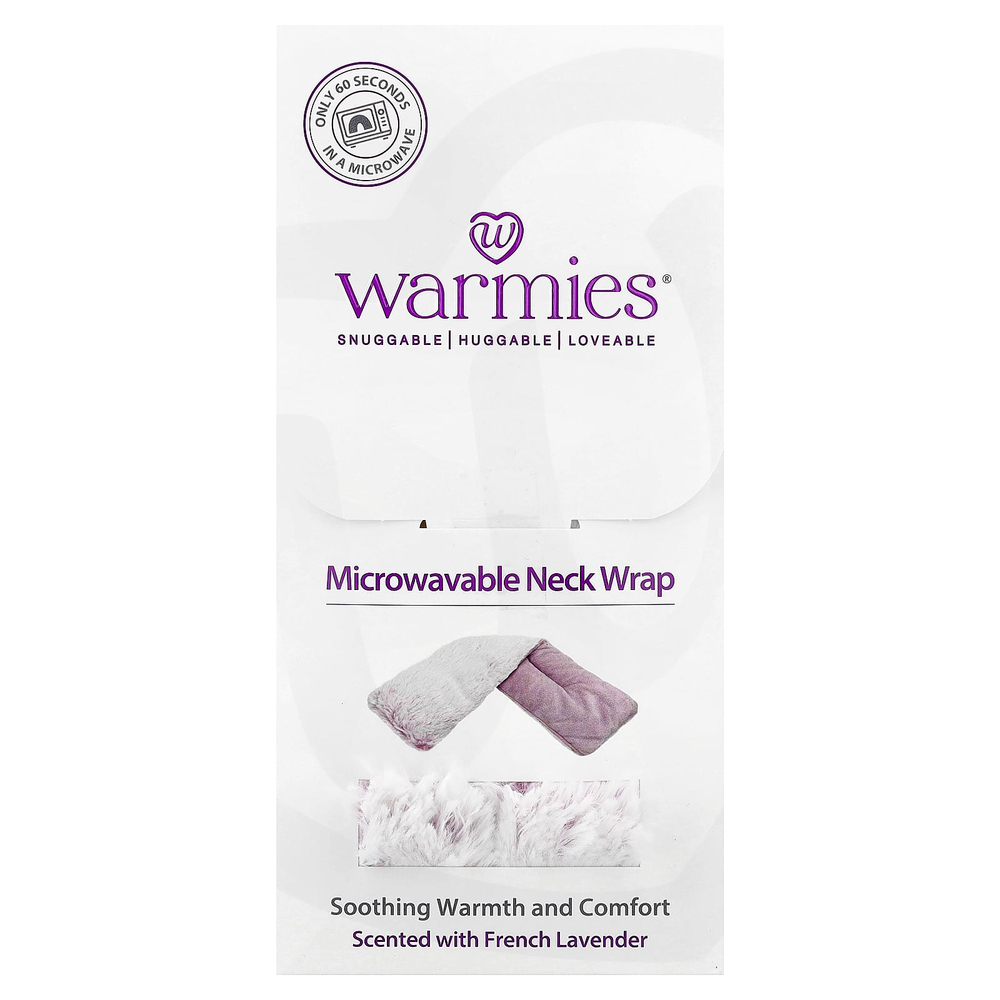 Warmies, повязки для шеи, которые можно использовать в микроволновой печи, зефир и французская лаванда, 1 шт.