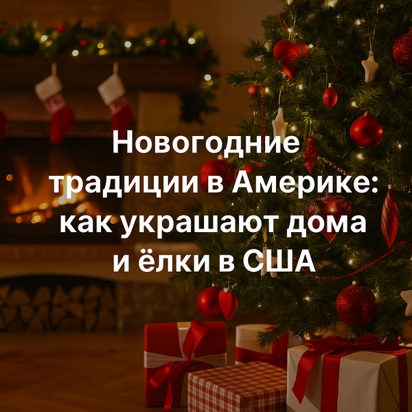 Новогодние традиции в Америке: как украшают дома и ёлки в США
