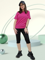 2162 Капри женские кулирка черные (56)