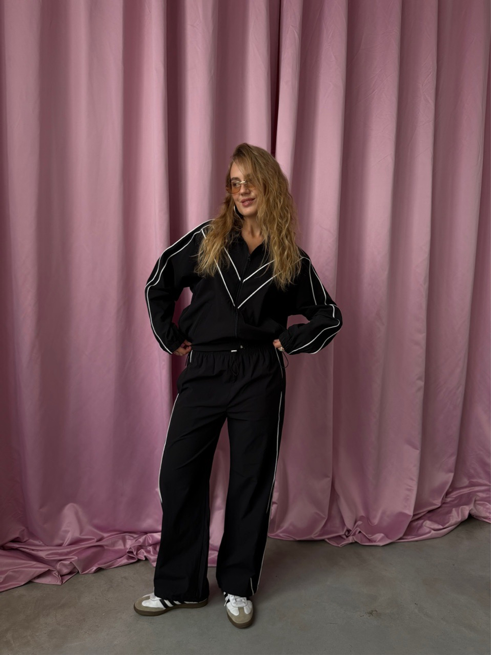 Спортивный костюм Девяностые черный