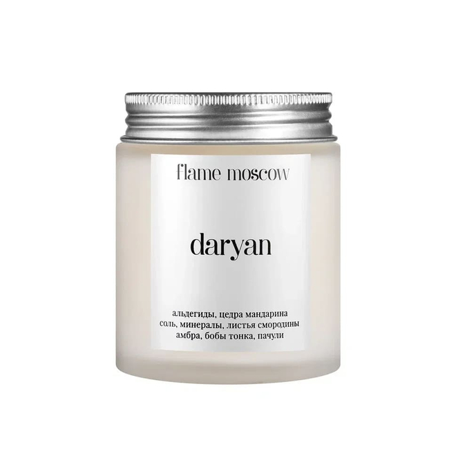 Ароматическая свеча FLAME MOSCOW matte candle Daryan
