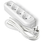 Удлинитель бытовой 4 гн, 2 м, ПВС, 3х0.75 мм2, с/з, UNIVersal, У10, У10-555