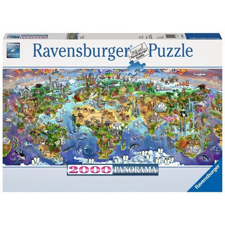 Ravensburger - Пазл Панорама Чудеса света 2000 шт. 166985