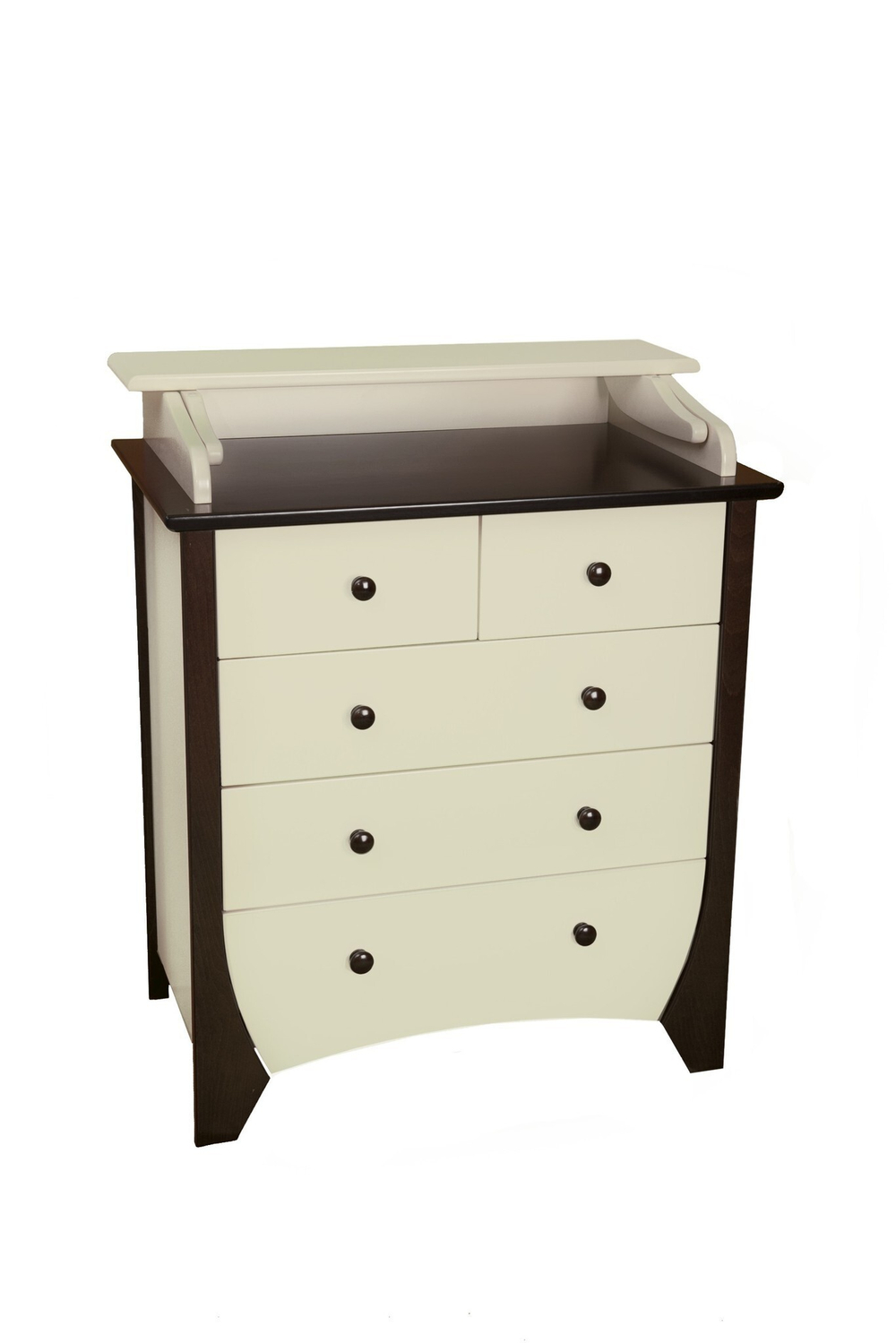 Комод Papaloni Olivia, цвет: шоколад и слоновая кость